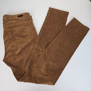 Kut From Cloth Womens 8 Brown Corduroy Straight Skinny Slim Western Boho Jeans